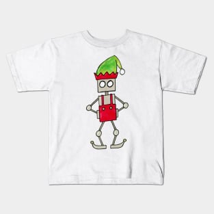 CuteBots Christmas Elf Kids T-Shirt